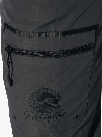 Loosefit Pantalon cargo 'Oluhelm' Jan Vanderstorm en gris