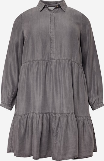 Rochie tip bluză Vila Curve pe gri denim, Vizualizare produs