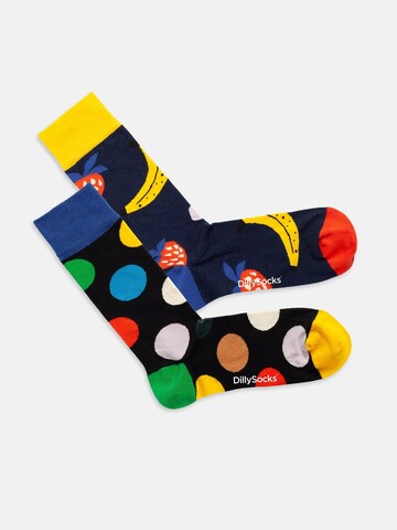 DillySocks Socken 'Fruit Confetti' in Blau