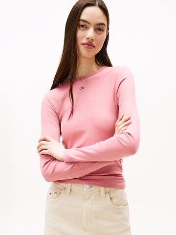 T-shirt 'ESSENTIAL' Tommy Jeans en rose : devant