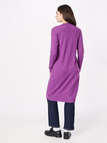 VILA Knitted Coat 'Ril' in Purple