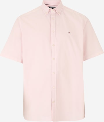 Tommy Hilfiger Big & Tall Классический крой Рубашка в Ярко-розовый: спереди