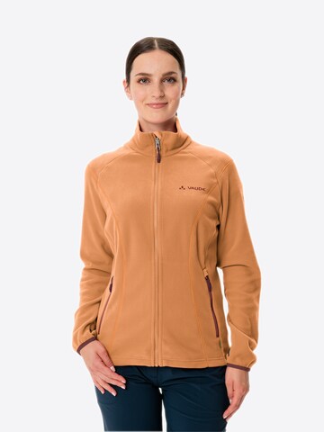 VAUDE Athletic fleece jacket 'Rosemoor' in Orange: front