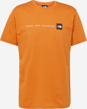 THE NORTH FACE T-Shirt 'NEVER STOP EXPLORING' in Braun: predná strana