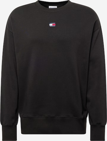 Tommy Jeans Sweatshirt in Black: front