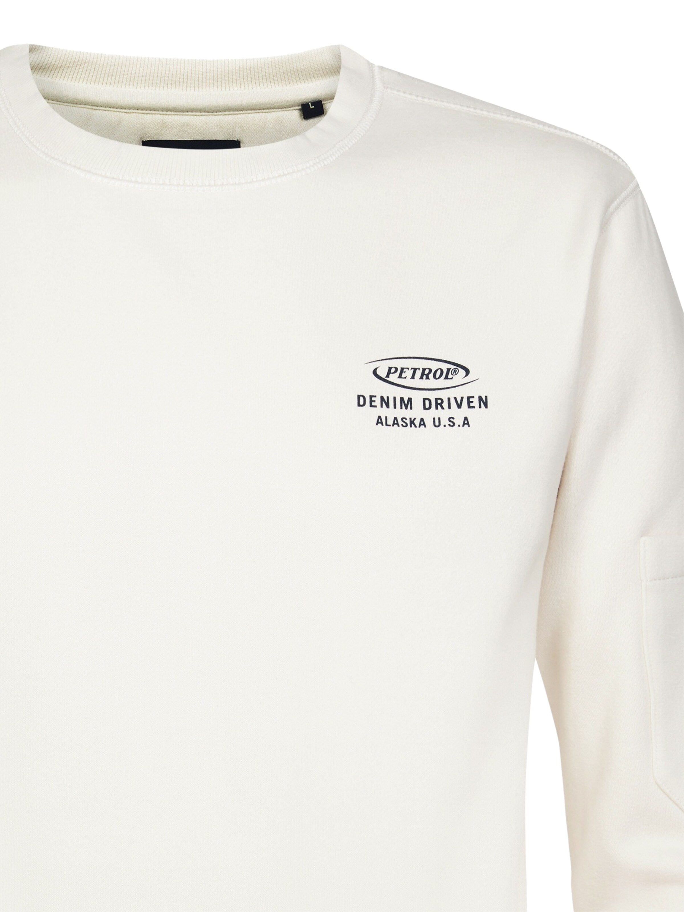 Felpa di Petrol Industries in bianco
