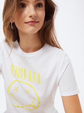 NEW LOOK Shirt 'YELLOW NIRVANA' in White