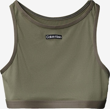 Hauts de bikini Calvin Klein Swimwear en vert : devant