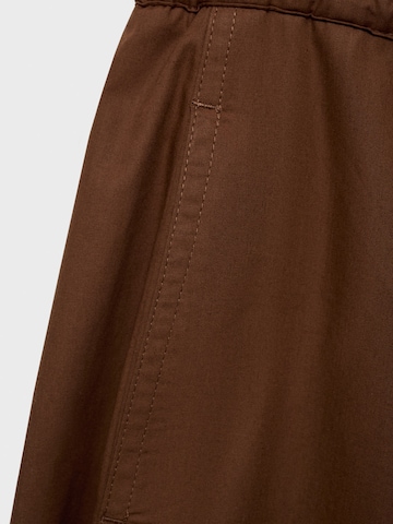 MANGO Baggy Pants 'LUPE' in Brown
