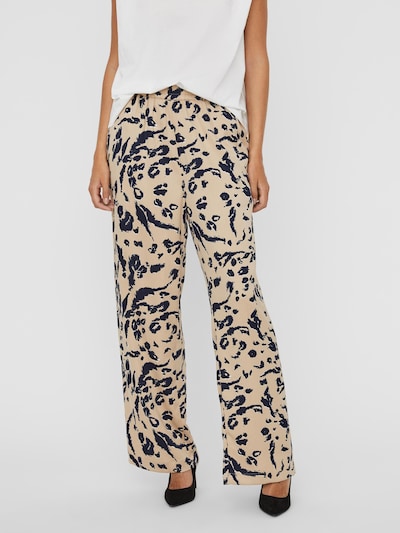 VERO MODA Kalhoty 'Hailey' - hnědá / tmavě hnědá, Model/ka