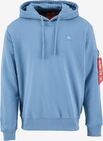 ALPHA INDUSTRIES Sweatshirt in Blue: front