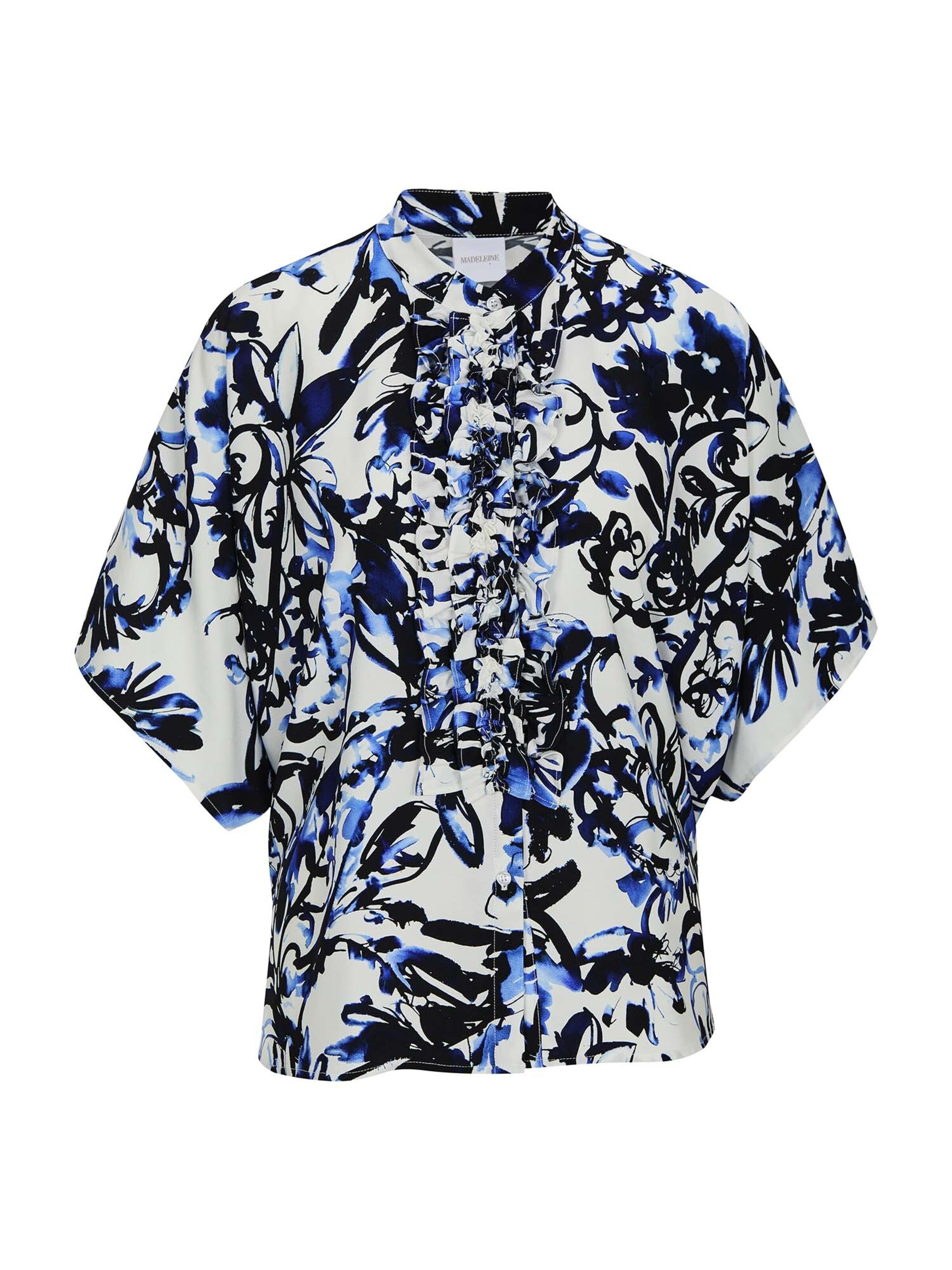 MADELEINE Blouse in Blauw: voorkant