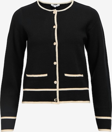 OBJECT Strickjacke 'OBJThess' in Schwarz: Vorderseite