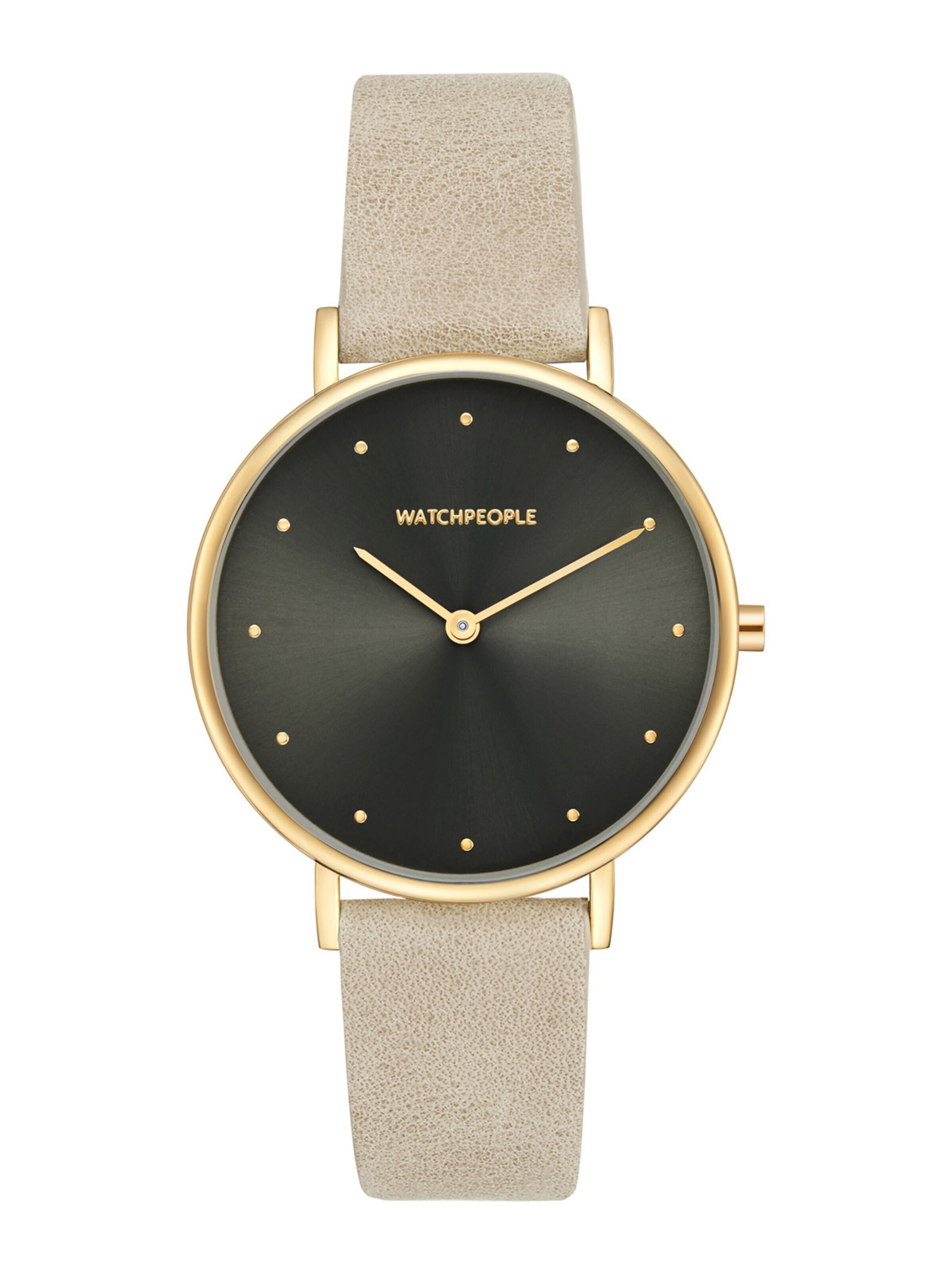 WALTER GROPIUS Analog Watch 'I LOVE DOTS' in Grey: front