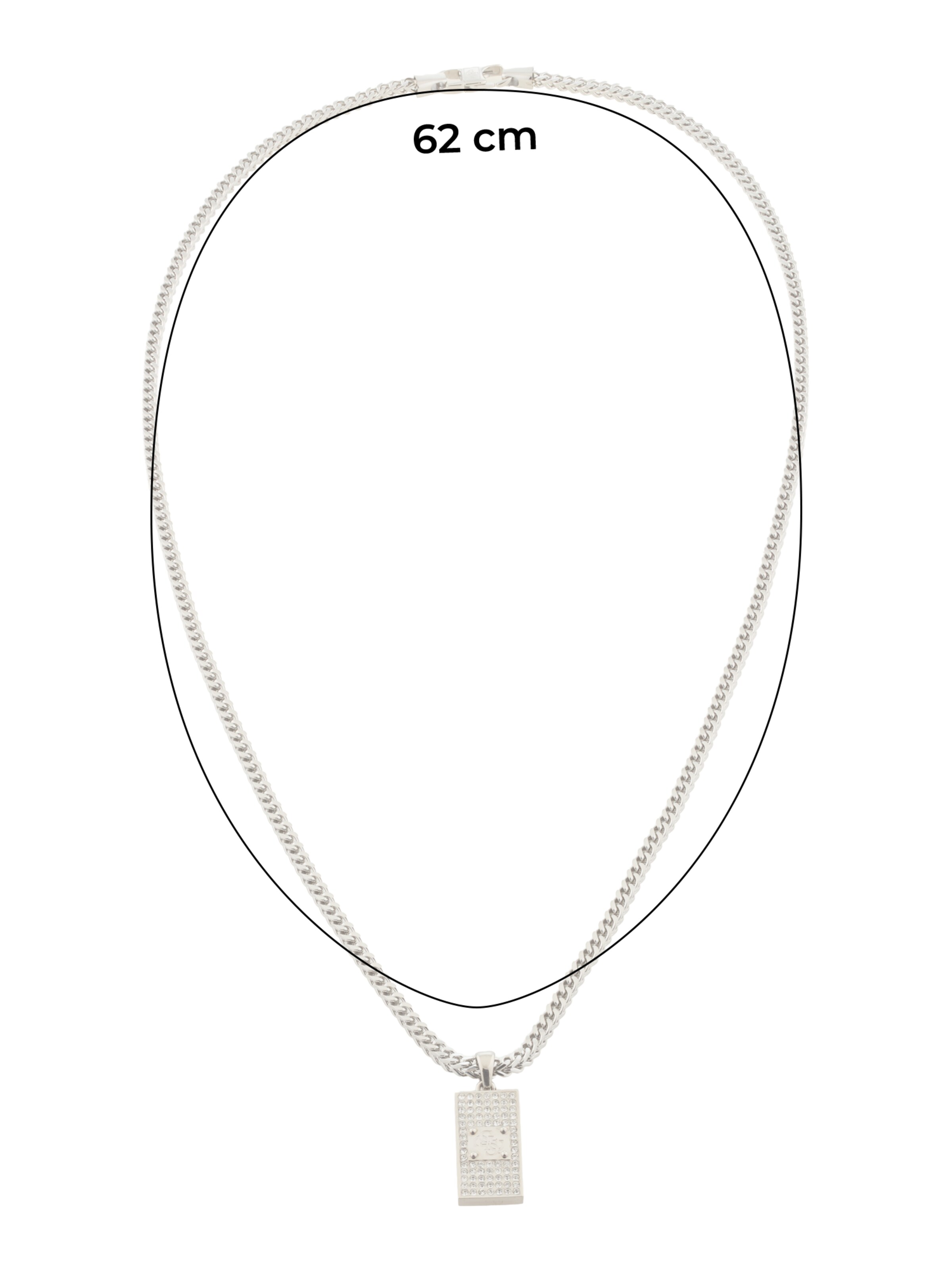 GUESSLančić '26 4G Pave' - siva boja