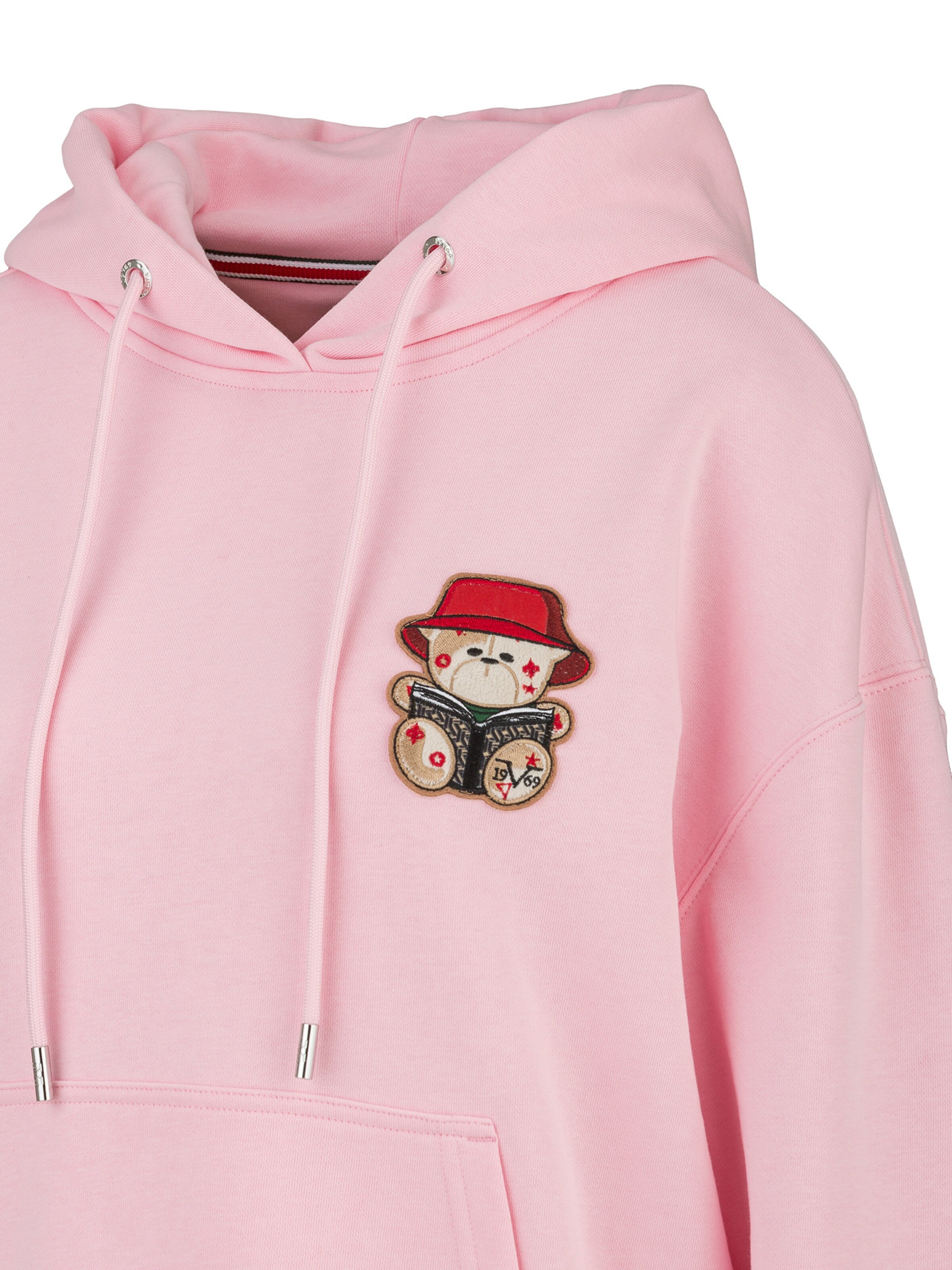 19V69 ITALIA Μπλούζα φούτερ 'Kapa Bucket' σε ροζ