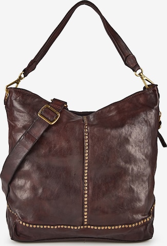 Borsa a spalla di Campomaggi in marrone: frontale