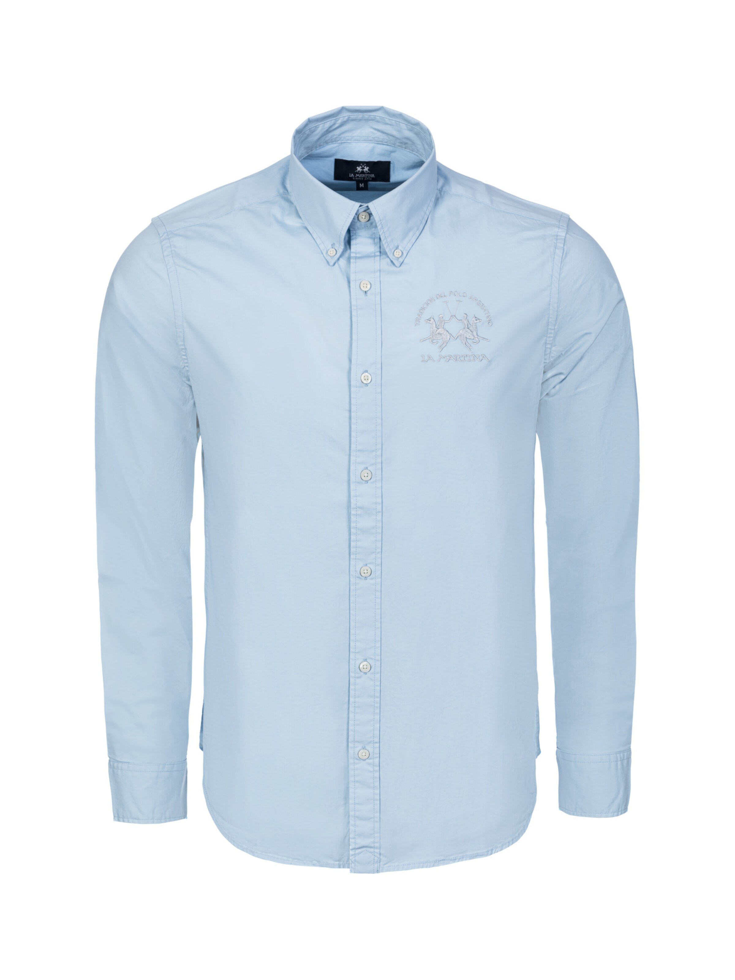 La Martina - Regular Fit Camisa ' CCMC01 ' em azul: frente