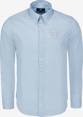 Camicia ' CCMC01 ' di La Martina in blu: frontale