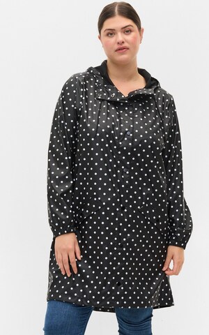 Zizzi Raincoat 'RAINY' in Black