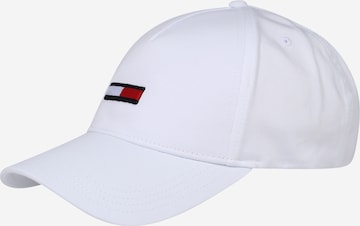 Tommy Jeans Cap in White: front