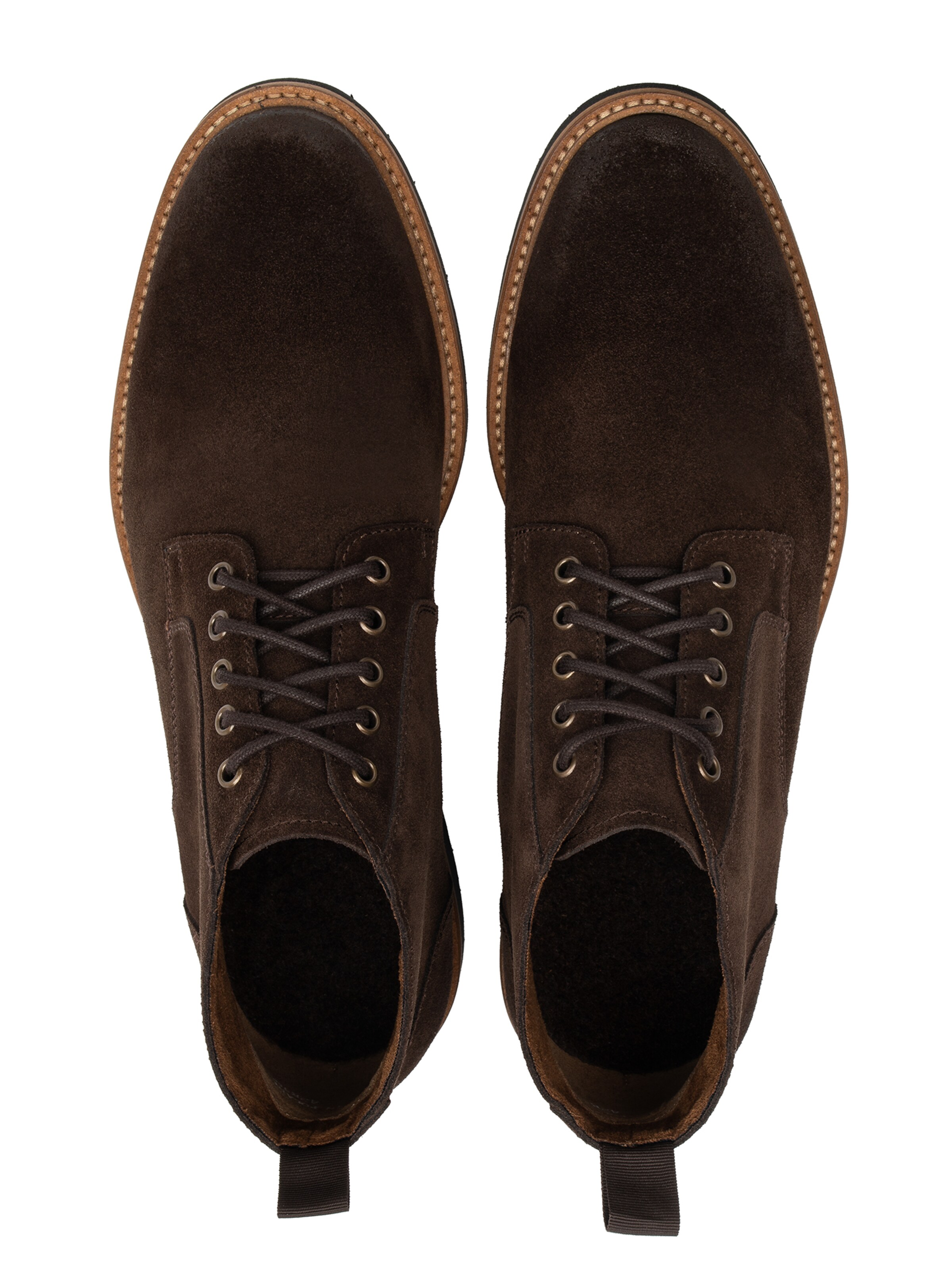 RYŁKO - Botas com atacadores em castanho