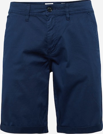 QS Regular Broek 'John' in Blauw: voorkant