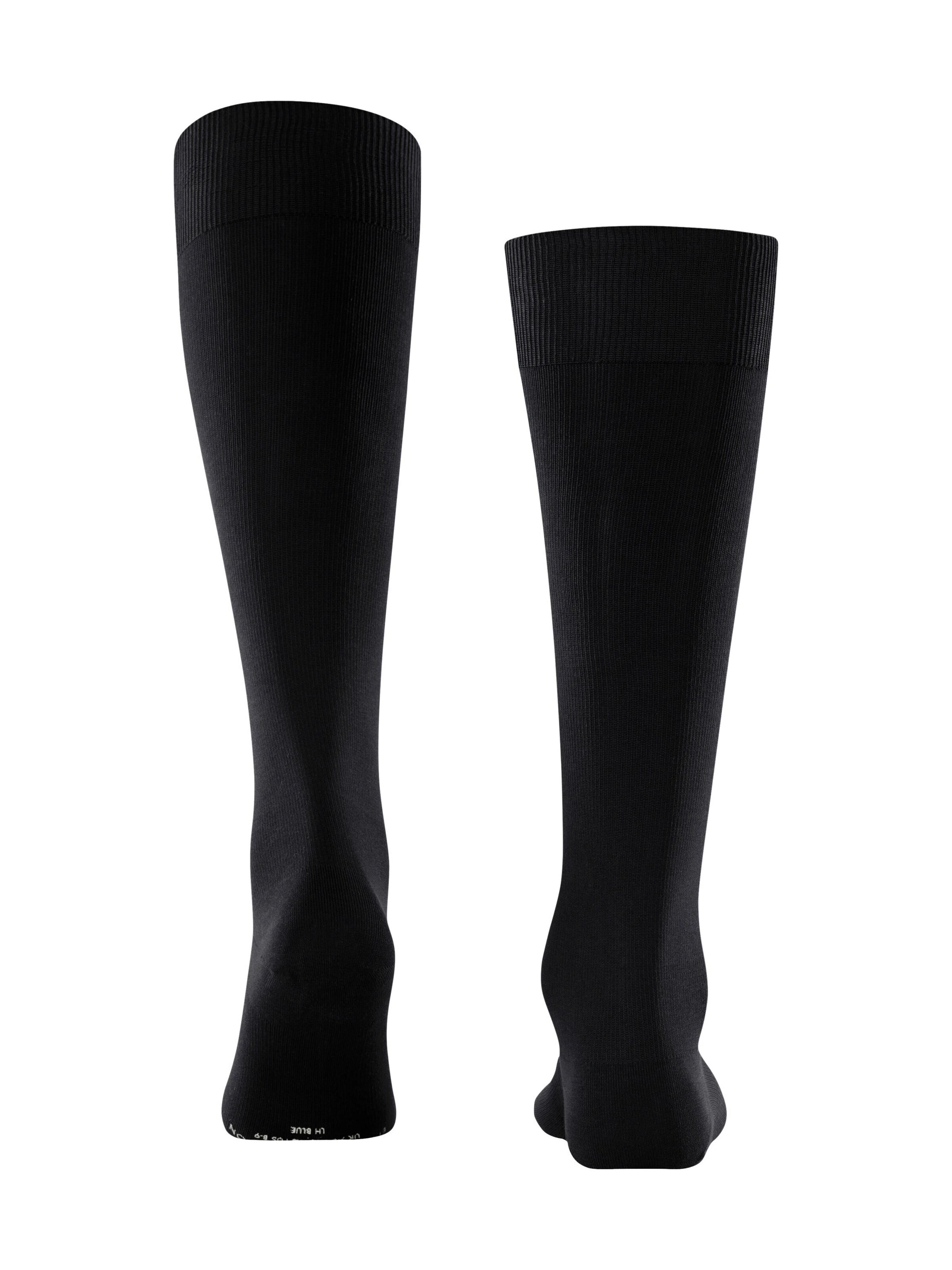 FALKE Knee High Socks 'Energizing Cotton' in Black