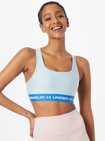 UNDER ARMOUR Bustier Sport bh in Blauw: voorkant