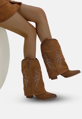 Elara Cowboylaarzen in Bruin