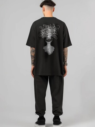 T-Shirt 'Overthinking - heavy T-Shirt 240GSM' JustDepressed Clothing en noir