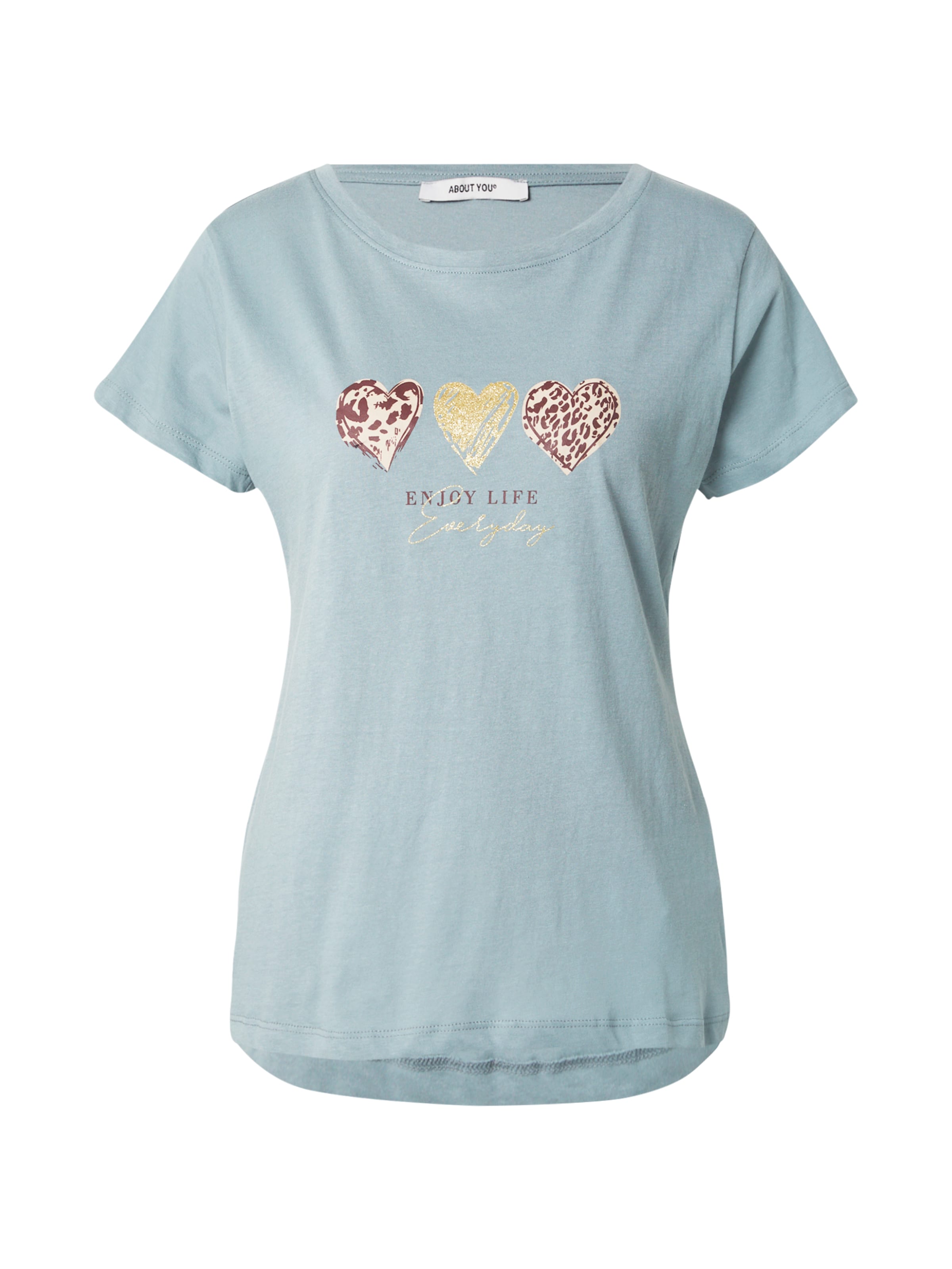 ABOUT YOU Футболка 'Isa' в Серый: спереди