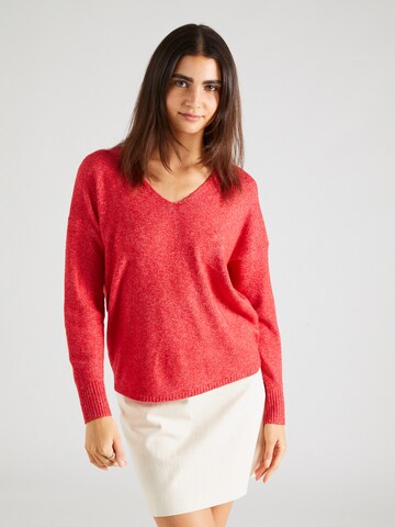 ONLY Пуловер 'RICA' в червено: отпред