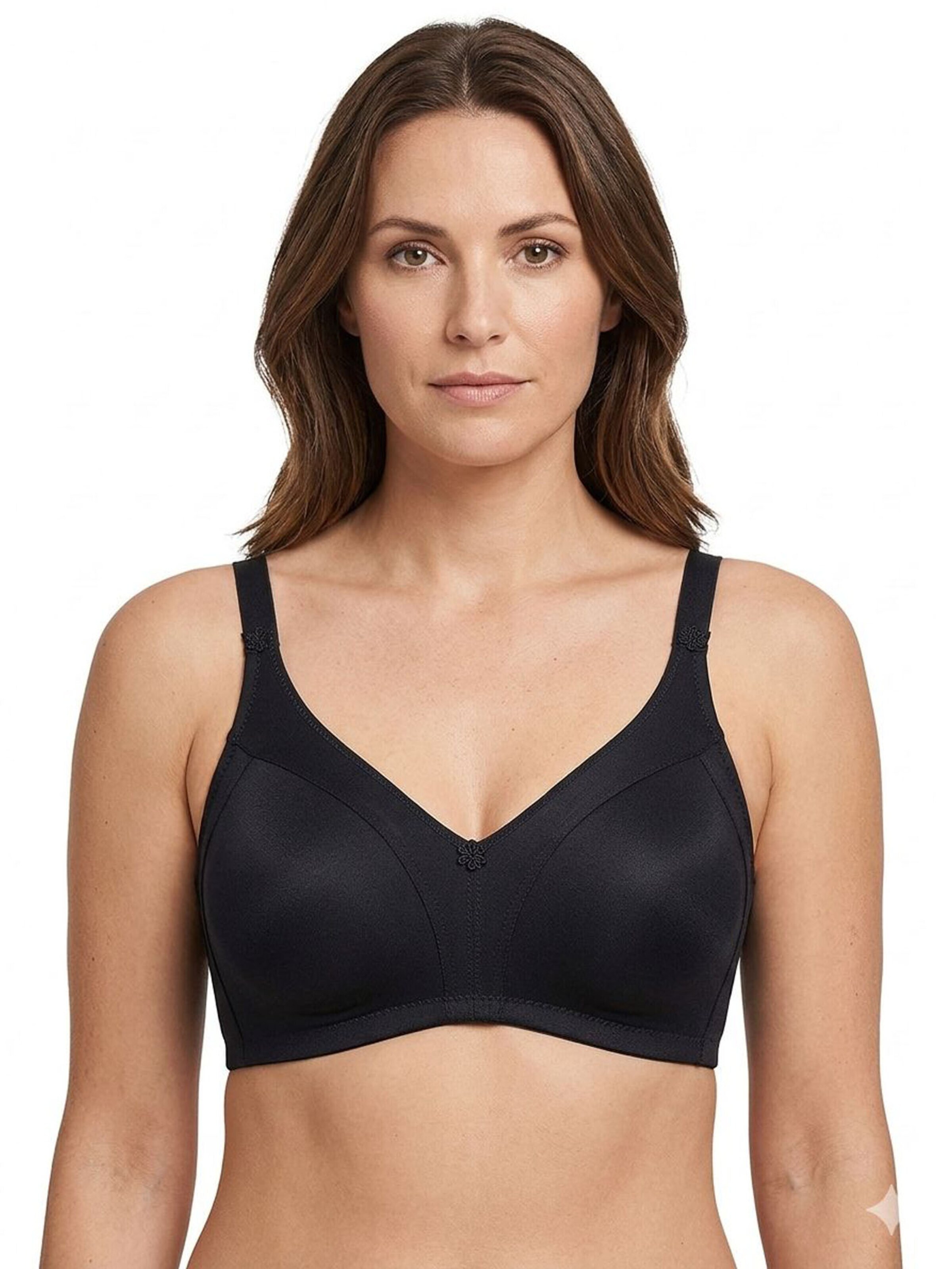 Selene T-shirt Bra 'Selene' in Black: front