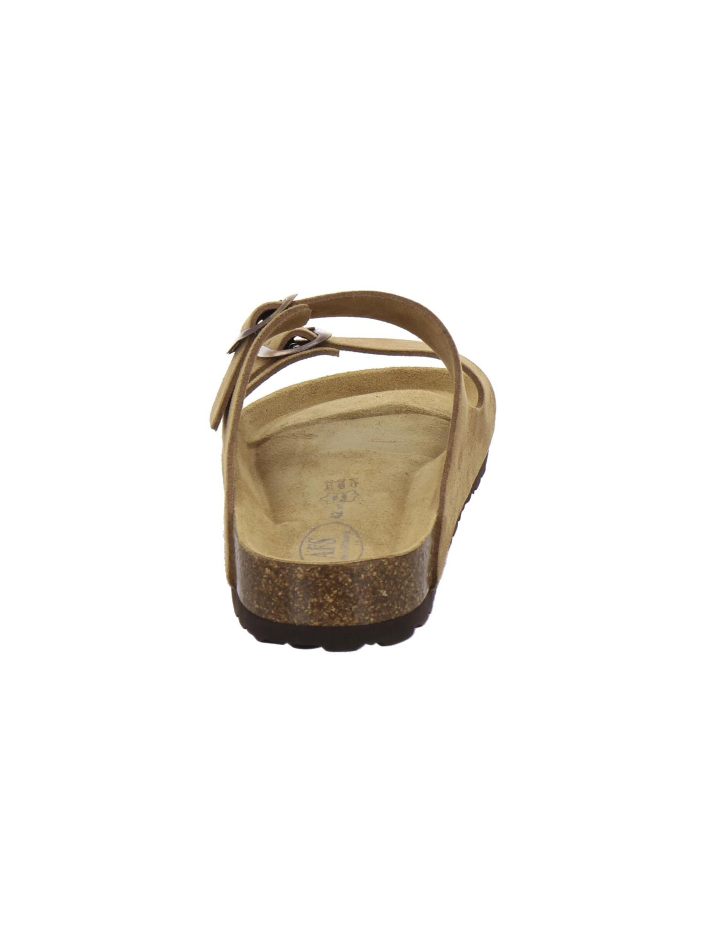 Mule 'Pantoletten Herren Zweischnaller cognac Veloursleder' AFS-Schuhe en marron