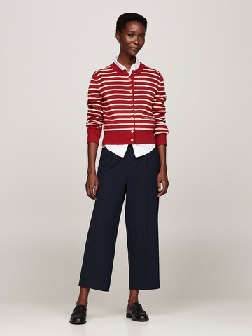 TOMMY HILFIGER Strickjacke in Rot