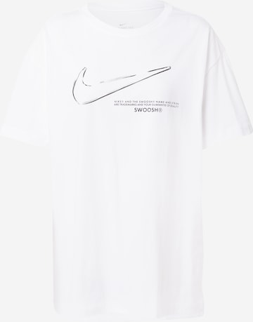 Nike Sportswear Shirt 'Swoosh' in Wit: voorkant