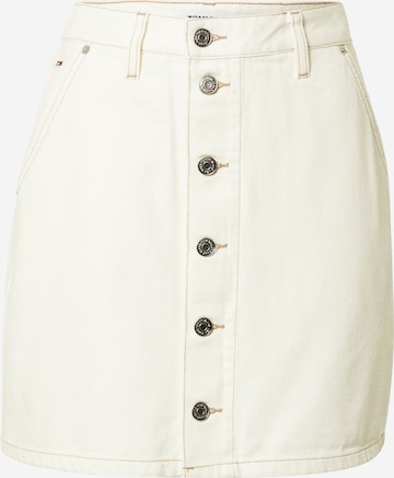 Tommy Jeans - Falda en blanco: frente