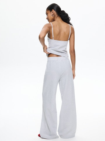 Wide Leg Pantalon Pull&Bear en gris