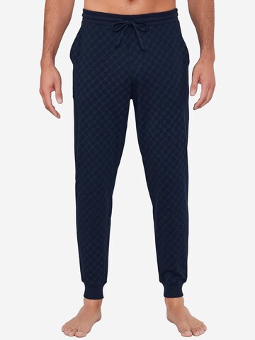 JOOP! Tapered Pyjamahose 'Leisure'‌‌‌‌‌‌‌‌ in Blau