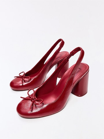 Bershka Sling körömcipők - piros