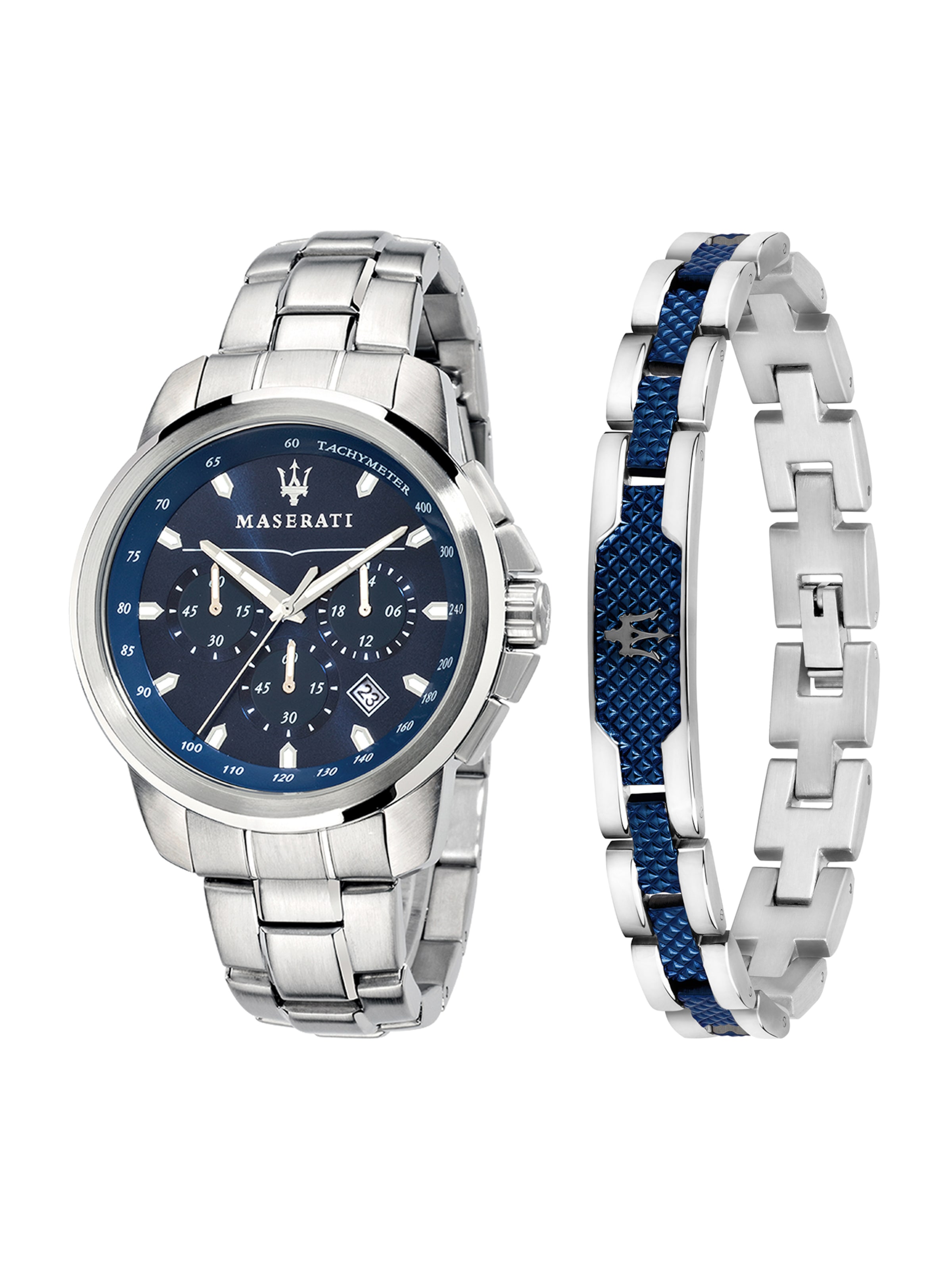 Maserati Analog watch 'Successo' in Silver: front
