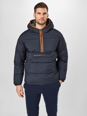 JACK & JONES Winterjas in Blauw: voorkant