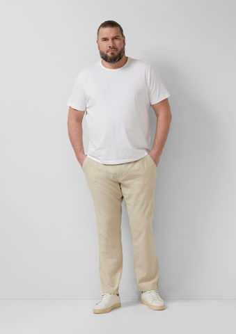 s.Oliver Regular Chino trousers ' DETROIT ' in Beige: front