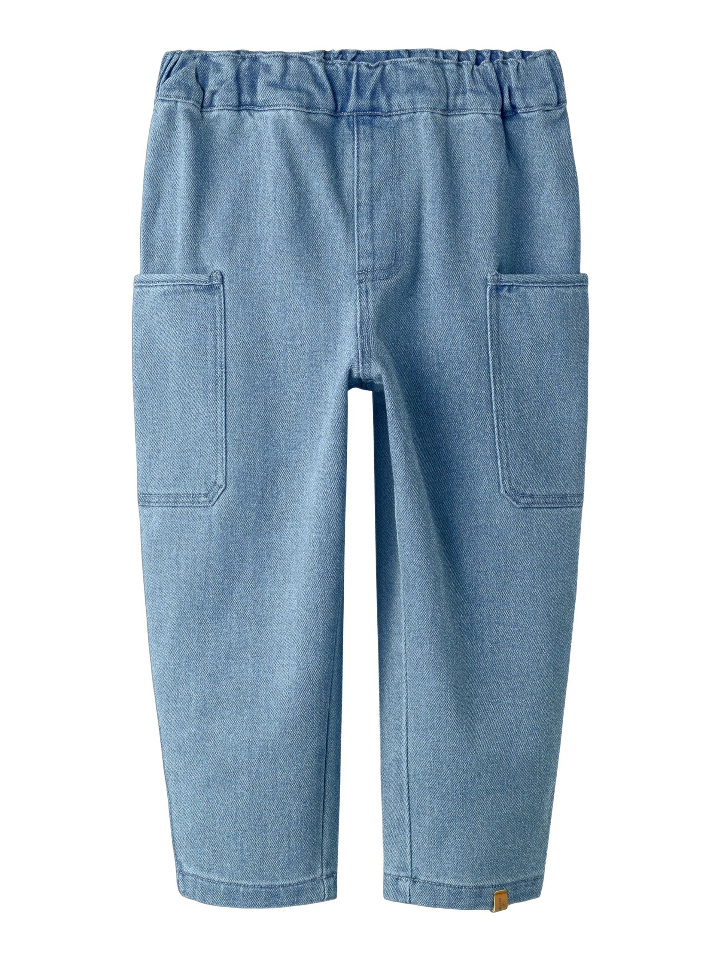 Lil'Atelier Baggy Jeans in Blue: front