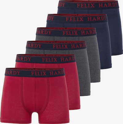 Felix Hardy Bokserishortsit värissä marine / grafiitti / tummanpunainen, Tuotenäkymä