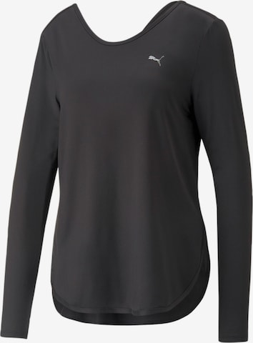 PUMA Funktionsbluse 'YOGINI LITE' i sort: forside