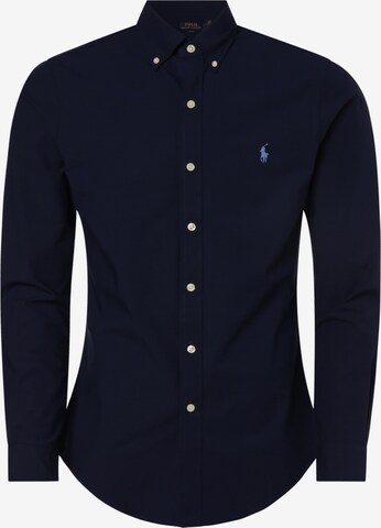 Polo Ralph Lauren Slim fit Button Up Shirt in Blue: front