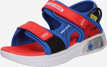 SKECHERS - Sapatos abertos 'POWER SPLASH' em vermelho: frente