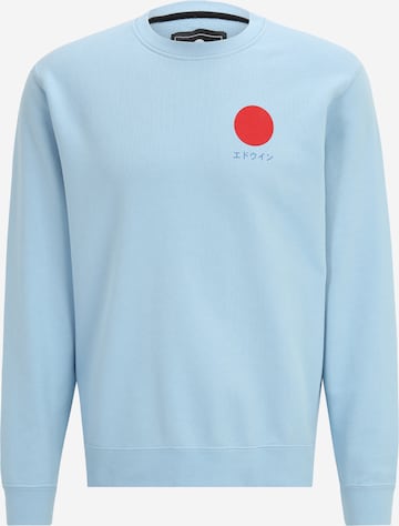 EDWIN Regular Fit Sweatshirt 'Japanese Sun' in Blau: predná strana